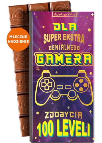 CZEKOLADA 458 Dla super gamera (czekolada z nadzieniem)