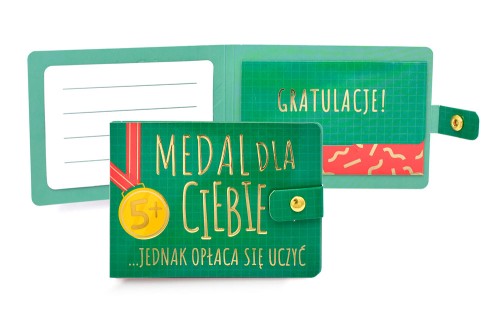 Portfelik POR-041 Medal dla Ciebie (gratulacje, medal, 5+)