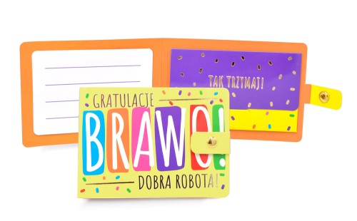 Portfelik POR-045 Brawo, dobra robota! (gratulacje, kropki)