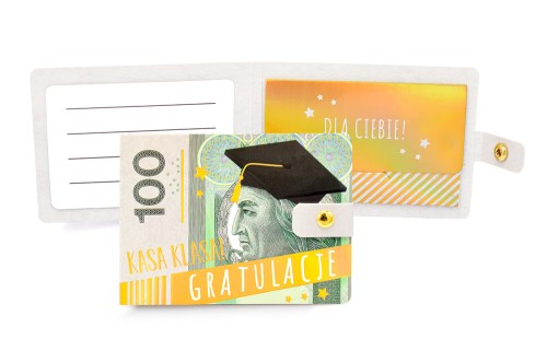 Portfelik POR-046 Kasa klasa (gratulacje, banknot 100 zł)