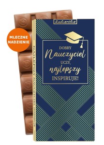 CZEKOLADA 660 Dzień Nauczyciela (linie, biret)