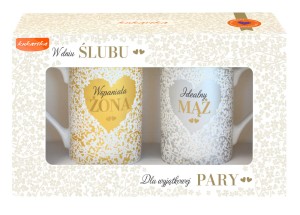 Kubek komplet Q 1077 Ślub