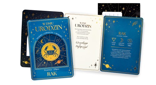 Karnet DK-1444 Urodziny (znaki zodiaku, Rak)