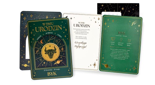 Karnet DK-1442 Urodziny (znaki zodiaku, Byk)