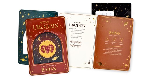 Karnet DK-1441 Urodziny (znaki zodiaku, Baran)