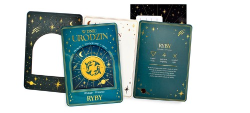 Karnet DK-1440 Urodziny (znaki zodiaku, Ryby)