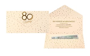 Koperta podarunkowa KOP-059 Urodziny 80 Elite