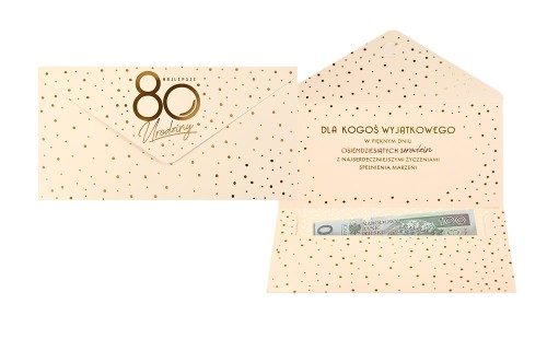 Koperta podarunkowa KOP-059 Urodziny 80 Elite