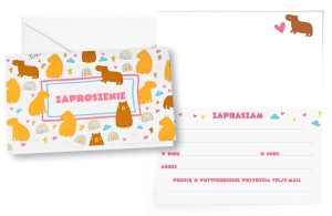 Zaproszenie PMZ-137 Ogólne (kapibara)