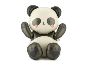 Balon foliowy Panda, 68x72 cm, mix