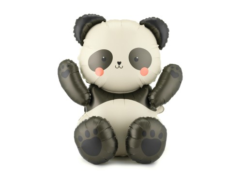 Balon foliowy Panda, 68x72 cm, mix