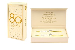 Długopis+ołówek Komplet DPK-014 Urodziny 80 Elite