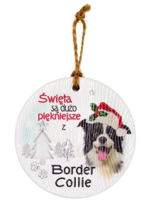 Ceramiczna zawieszka CEZ-004 BN (Border Collie)