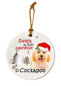Ceramiczna zawieszka CEZ-010 BN (Cockapoo)