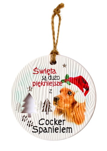 Ceramiczna zawieszka CEZ-011 BN (Cocker Spaniel)