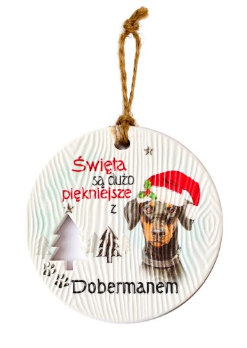 Ceramiczna zawieszka CEZ-013 BN (Doberman)
