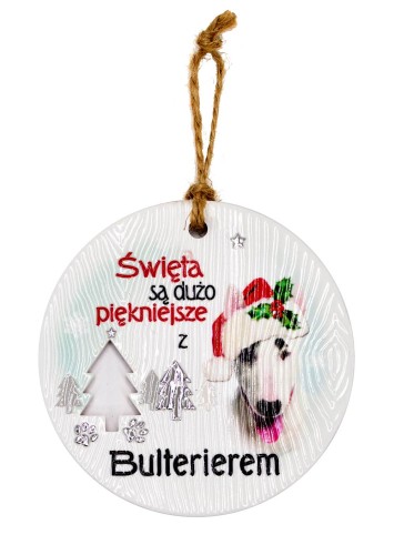 Ceramiczna zawieszka CEZ-014 BN (Bulterier)