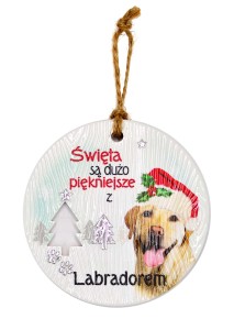 Ceramiczna zawieszka CEZ-020 BN (Labrador jasny)
