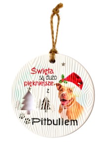 Ceramiczna zawieszka CEZ-022 BN (Pitbull)
