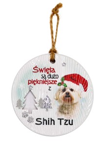Ceramiczna zawieszka CEZ-029 BN (Shih Tzu)