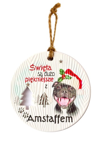 Ceramiczna zawieszka CEZ-030 BN (Amstaff)