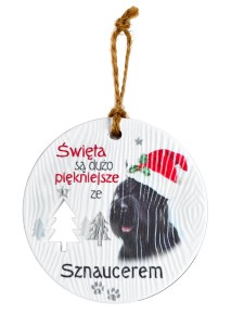 Ceramiczna zawieszka CEZ-034 BN (Sznaucer)