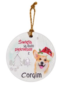 Ceramiczna zawieszka CEZ-035 BN (Corgi)