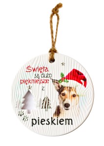 Ceramiczna zawieszka CEZ-036 BN (piesek)