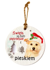 Ceramiczna zawieszka CEZ-037 BN (piesek)