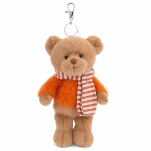 Alpine Teddy - Red with Brown Scarf  BC - 15 cm