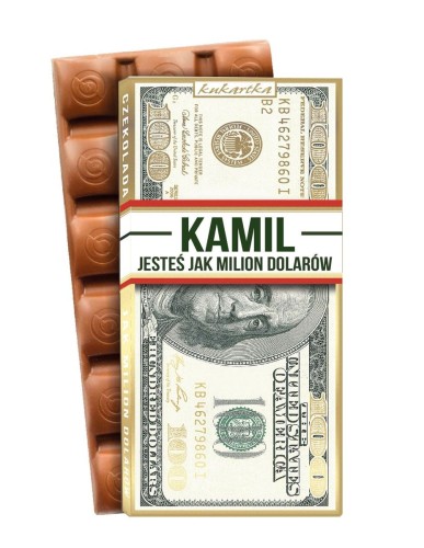 Czekolada 608 Kamil (imienne)
