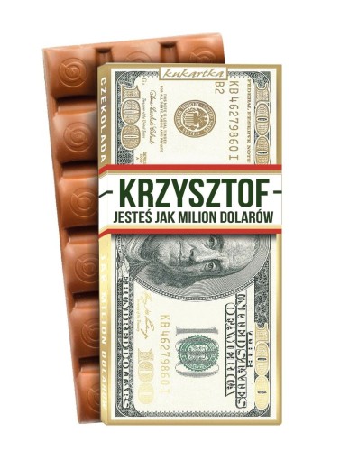 Czekolada 614 Krzysztof (imienne)